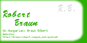 robert braun business card